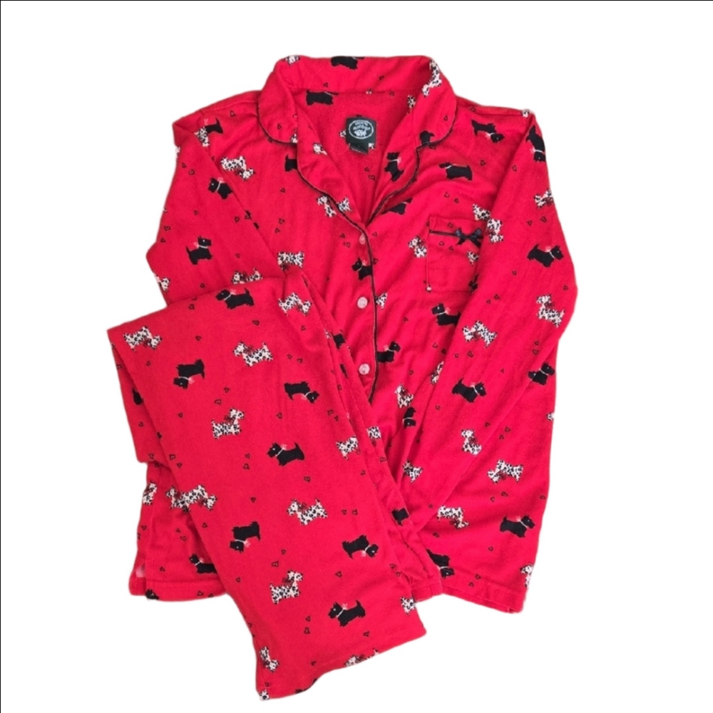 Laura Ashley Scottie/Westie Terrier Pajama Set